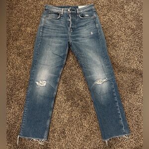 Rag & Bone Maya High Rise Ankle Slim Jeans